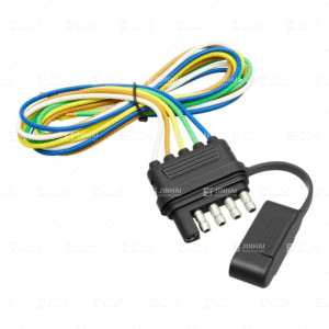 Bộ dây điện 5 chân cho rơ-moóc phẳng Oyviny, đầu cắm, dây dẫn dài 22 inch