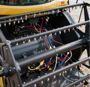 Tình trạng hệ thống dây điện của thiết bị nông nghiệp trên máy gặt đập liên hợp